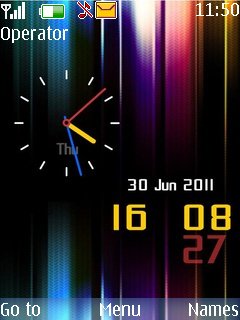 Abstract Lines Clock -  1