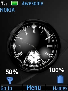 Black Analog Clock -  1