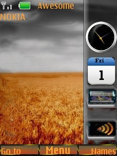 Nature Sidebar Clock -  1