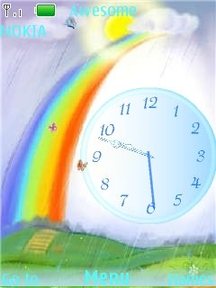 Rainbow Clock -  1