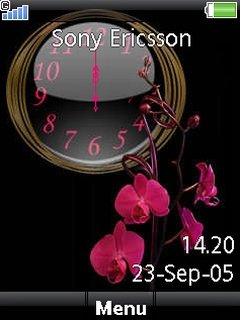 Pink And Black Clock -  1