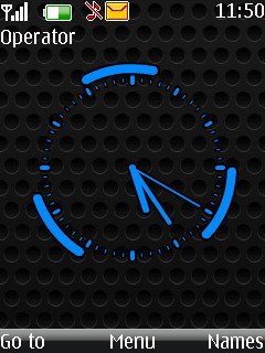 Blue Line Clock -  1