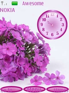 Flowers Clock -  1