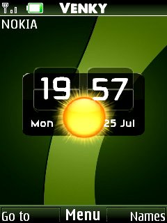 Green Htc Clock -  1