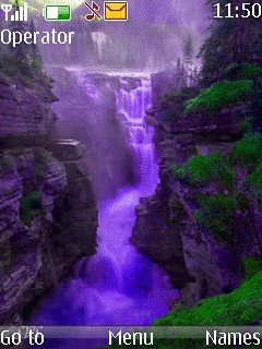 Purple Waterfall -  1