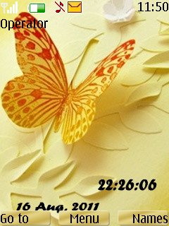 Butterfly Clock -  1