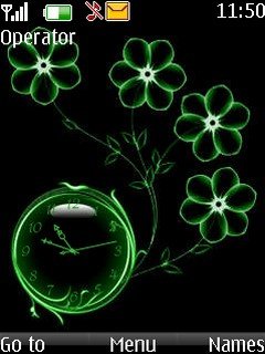 Green Clock -  1