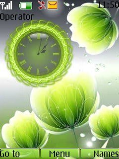 Green Clock -  1