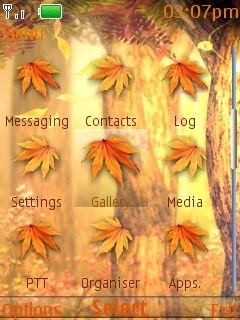 Autumn Clock W Icons -  2