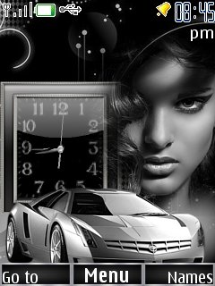 Car Girl Clock -  1