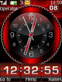 Dual Red Clock -  1