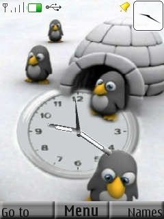 Penguins Clock -  1