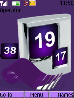 Purple Box Clock -  1