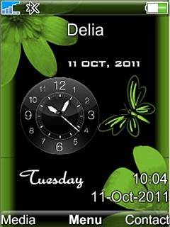 Butterfly Date Clock -  1