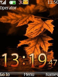 Autumn Digital Clock -  1