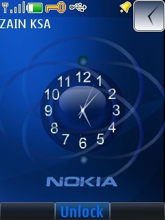 Blue Analog Clock -  1