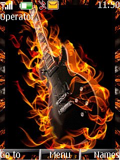 Burning Guitar -  1