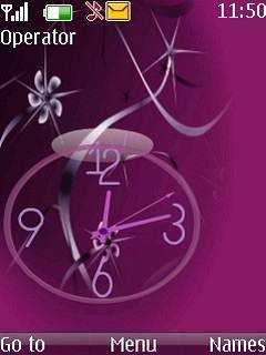 Purple Clock -  1