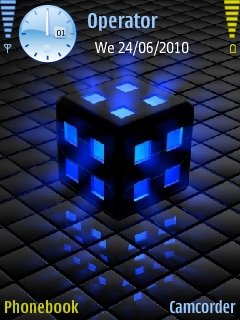 Blue Light Cube -  1