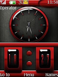 Dual Clock W Icons -  1