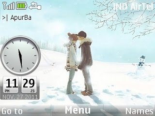 Winter Love Clock -  1