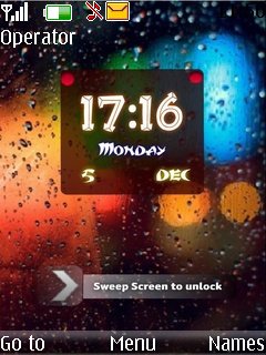 Hd Wetscreen Clock -  1