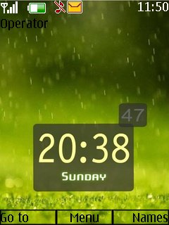 Raindrop Hd Clock -  1