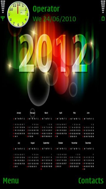 2012 Calendar -  1
