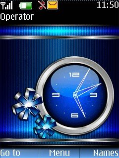 Blue Flash Clock -  1