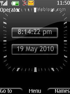Black Digital Clock -  1