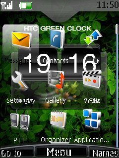 Htc Green Clock -  2