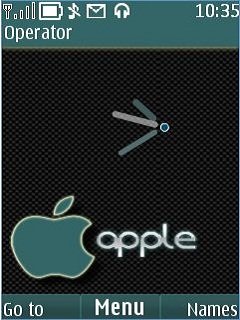 Hd Apple With Clock -  1