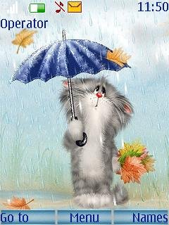 Animated Rain Cat -  1