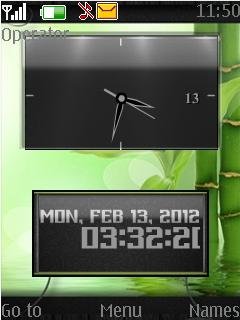 Green Dual Clock -  1
