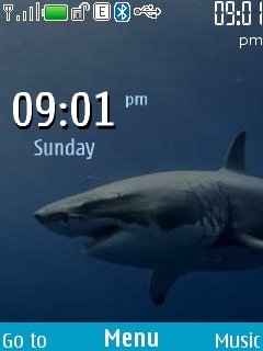 Blue Shark Clock -  1