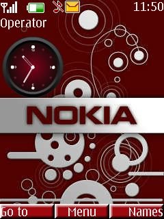 Nokia Red Clock -  1