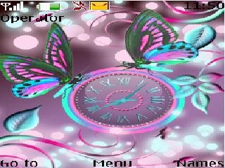 Butterfly Clock -  1