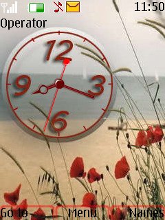 Beach Analog Clock -  1