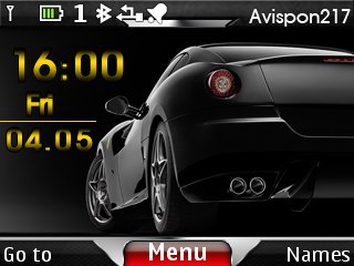 Ferrari Black Clock -  1