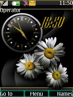 Flowers Clock -  1