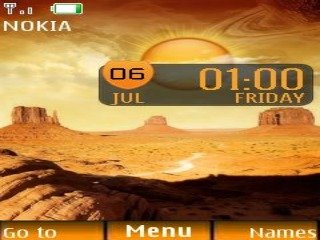 Desert View V Clock -  1