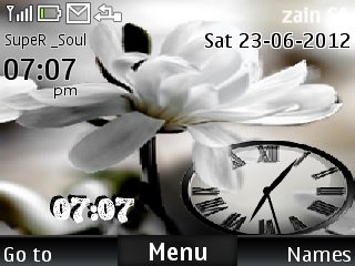Flower Dual Clock -  1