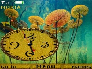 Water Lilies V Clock -  1
