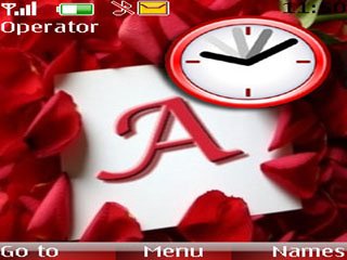 Letter a clock -  1