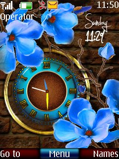 Flower Dual Clock -  1