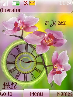 Orchid Dual Clock -  1