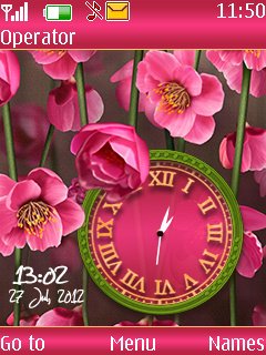 Flower dual clock -  1