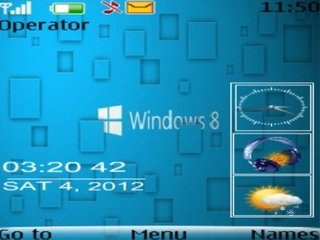 Windows 8 clock hd -  1