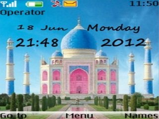 Taj mahal clock hd -  1