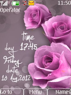 Rose digital clock -  1